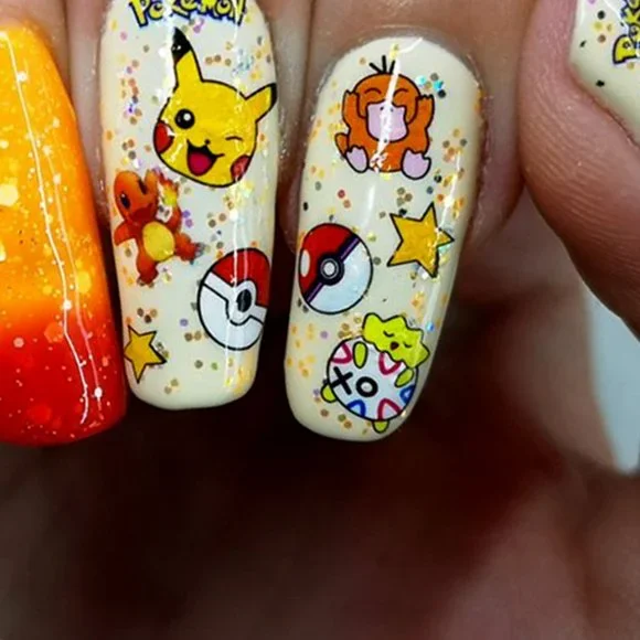 POKEMON Fingernail Stickers Manicure Decals - Picture 8 of 8